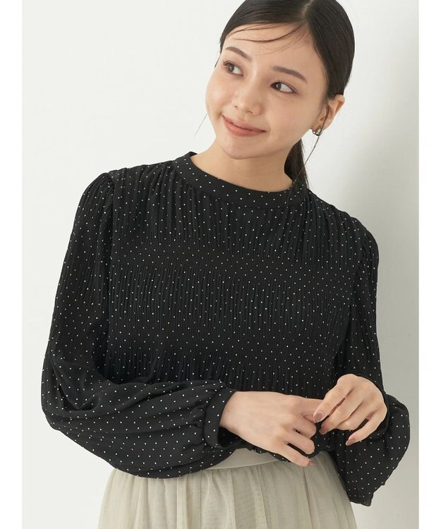 earth music&ecology マジョリカプリーツブラウス