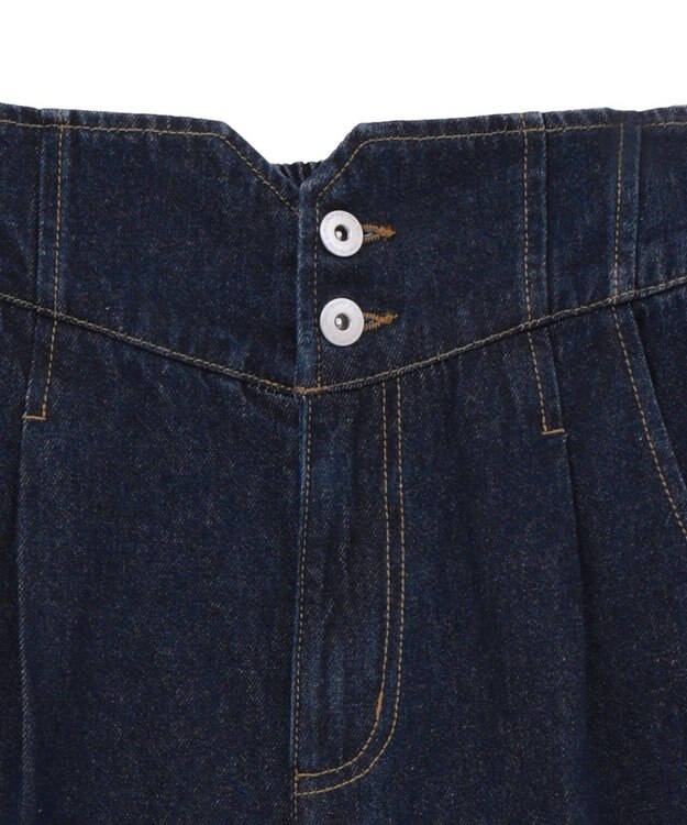 earth music&ecology ハイウエストデニムパンツ Indigo