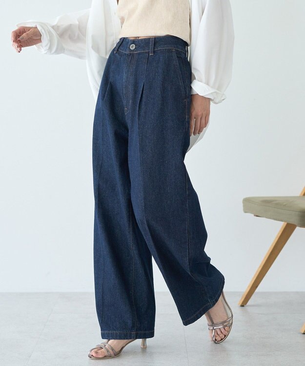 AMERICAN HOLIC タックワイドデニム One Wash