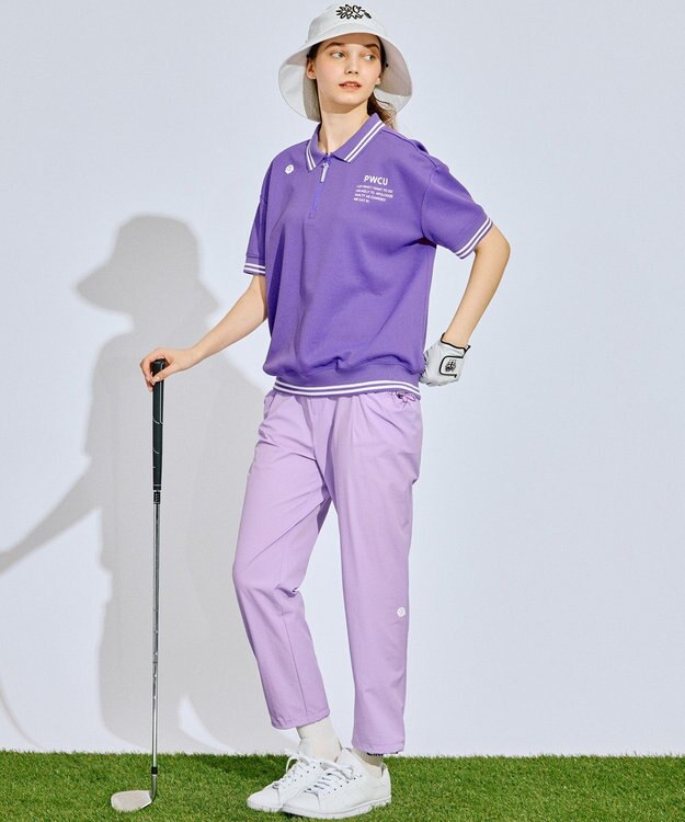 PW CIRCULUS 【WOMEN】ギャザリングパンツ ゴルフウェア レディース パープル系