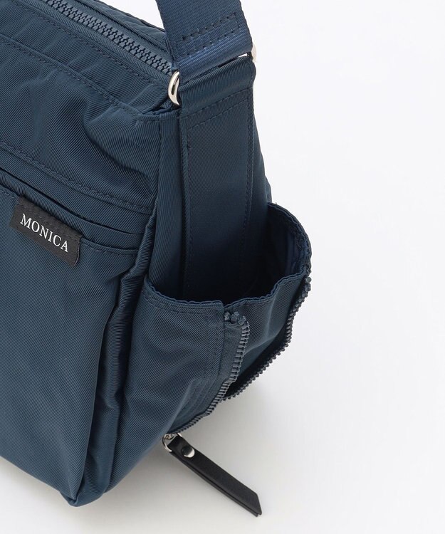 LA BAGAGERIE 【MONICA】サイドジップショルダーバッグ ネイビー