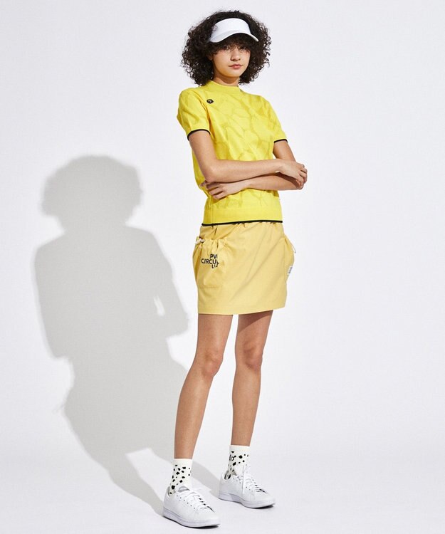 PW CIRCULUS 【WOMEN】ギャザリング スカート ゴルフウェア レディース イエロー系