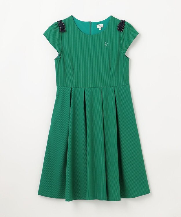 組曲 KIDS 【150-160㎝】ソロナタック ワンピース グリーン系
