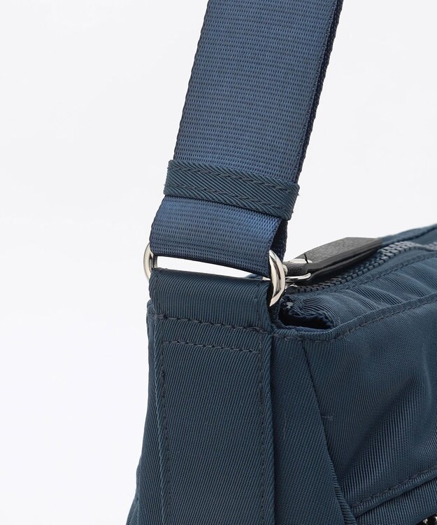 LA BAGAGERIE 【MONICA】サイドジップショルダーバッグ ネイビー