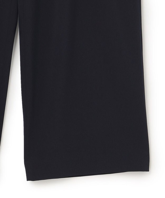 23区 L 【WEB限定/洗える】2WAYストレッチツイル ワイドパンツ ネイビー系