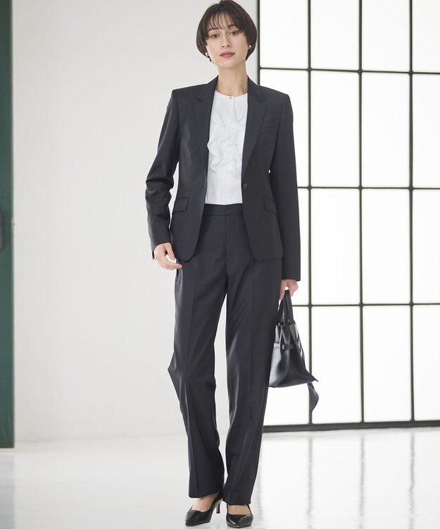 23区 VIOLAd'ORO イタリアンWフェイスレザー トートバッグ ブラック系