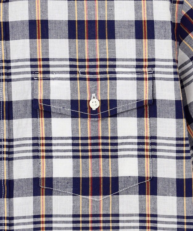 J.PRESS MEN 【KING SIZE】インディアンマドラスチェック シャツ / B.D. ネイビー系3