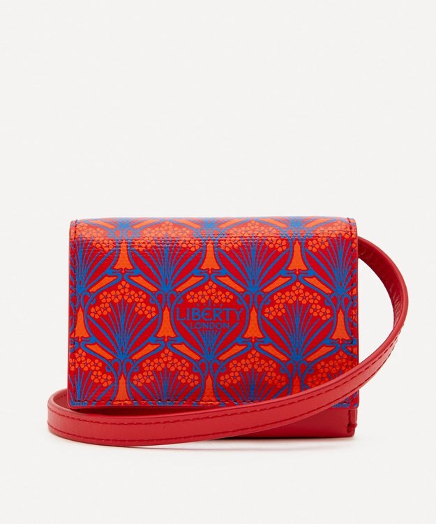 LIBERTY. アイフィス カードケース オン ストラップ レッド