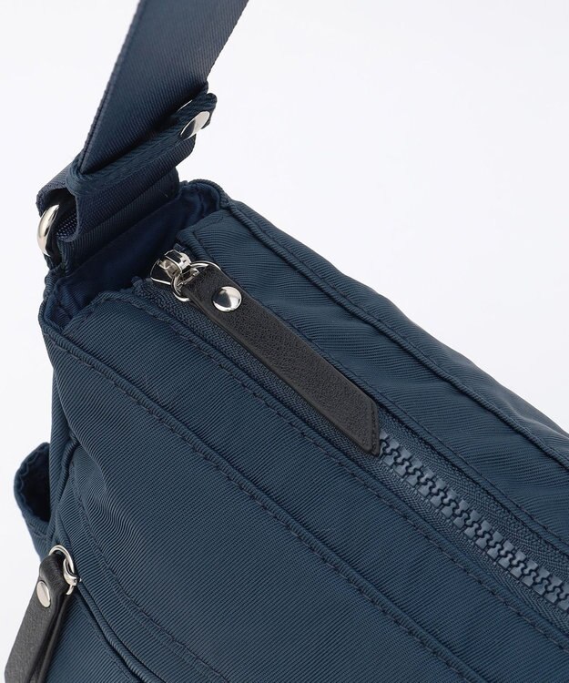 LA BAGAGERIE 【MONICA】サイドジップショルダーバッグ ネイビー