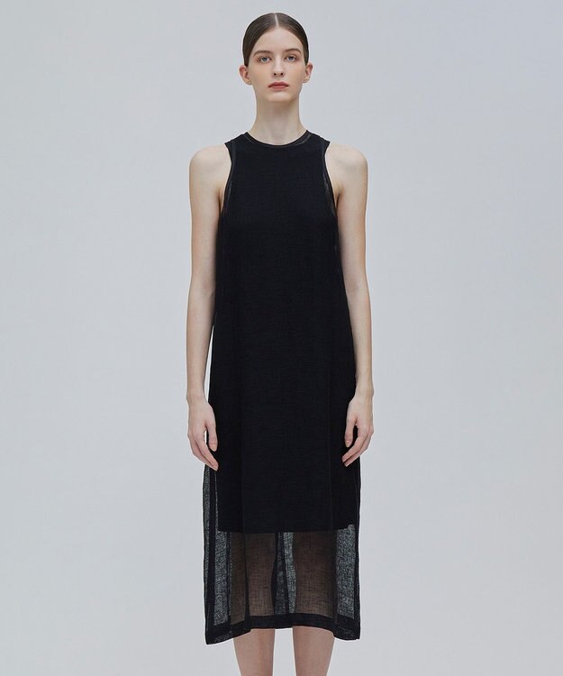 BEIGE， MATHIEU / レイヤードドレス Black