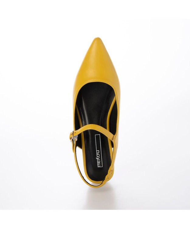 MODE ET JACOMO <noyau>ポインテッドトゥバックベルトパンプス イエロー