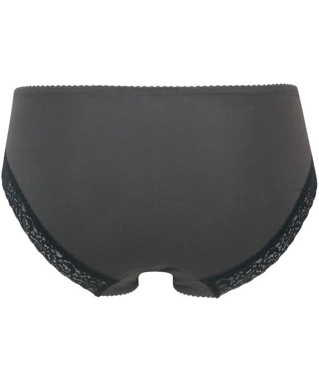 Wing ペアショーツ　はきこみ丈あさめ 【エアリーソフトブラ】 身生地部綿混　ウイング／ワコール　KF2351 ブラック