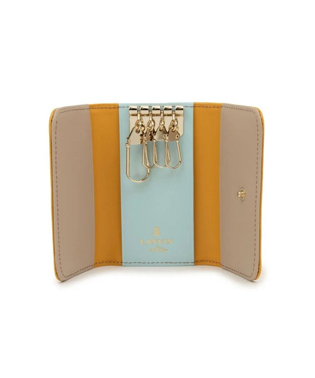 LANVIN en Bleu リュクサンブールカラー キーケース マスタード