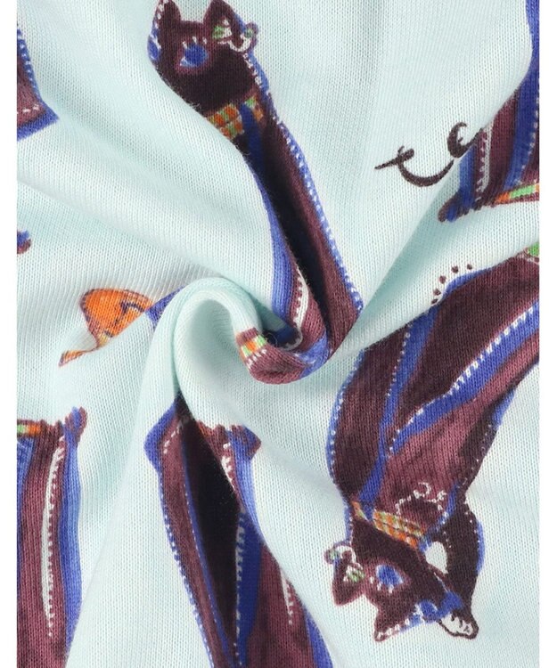 tsumori chisato SLEEP ツモリチサト パジャマ 長袖 長ズボン ミニ裏毛素材 レディース UDX572 /ワコール ブルー