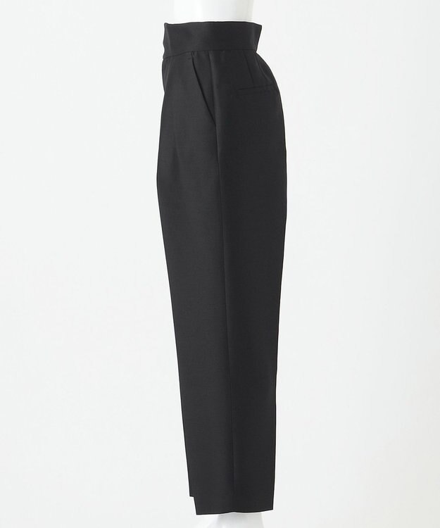 23区 【エステータ】ウールシルクツイル パンツ ブラック系