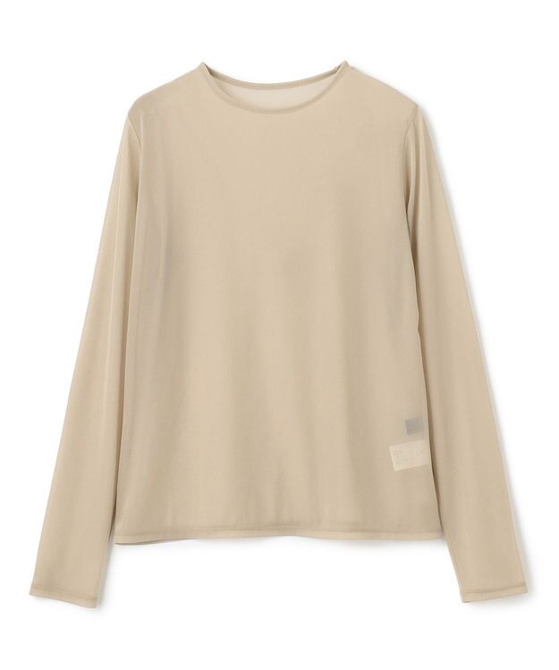 uncrave トリコットシフォン クルーネック カットソー（uncrave STANDARD） ベージュ