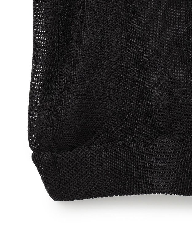 ICB L 【洗える】 Ta/Peメッシュ ブルゾン ブラック系