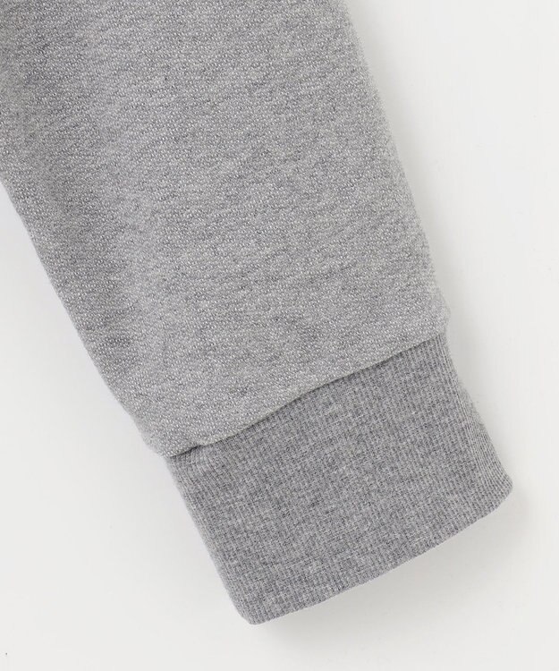 JOSEPH ABBOUD MOUNTAIN 【UNISEX】オーガニックコットン ビンテージインレーハーフZIP ライトグレー系