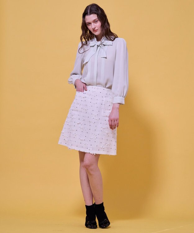 TOCCA 【八木アリサさん着用】【消臭】FLOWER HIDE AND SEEK スカート アイボリー系