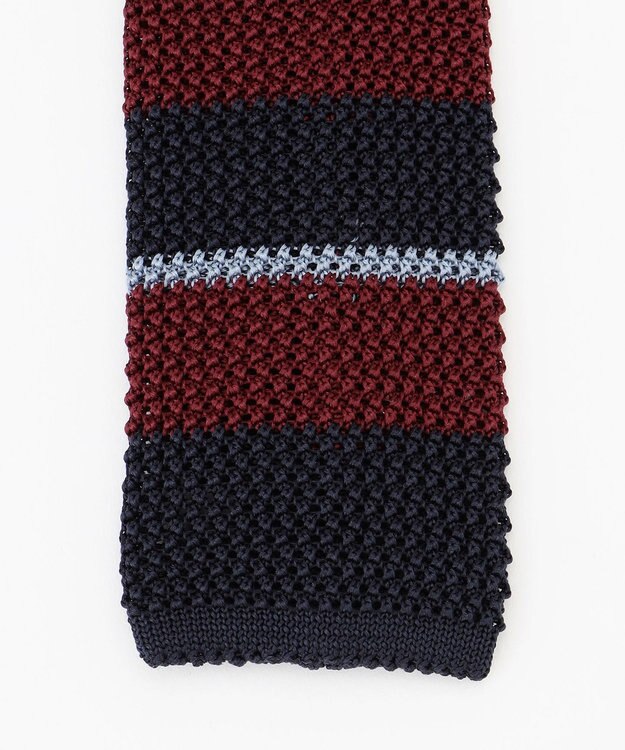 J.PRESS MEN レジメンタルニットタイ ワイン系2