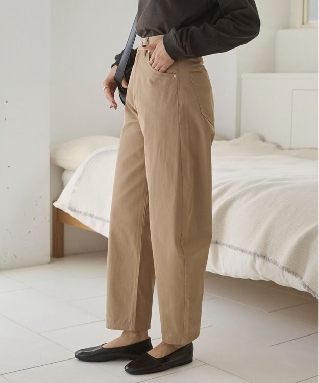 WEGO 【ANGIE VINTAGE/SMLサイズ展開】カーブチノパンツ ベージュ