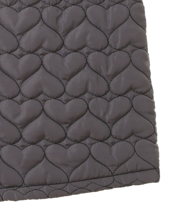 Green Parks ・ｓｗｉｎｇ　ｂｙ　ハートキルトミニスカート Charcoal Gray