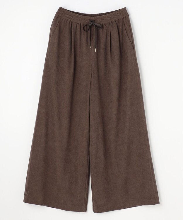 ANY コーデュロイタックバギーパンツ ブラウン