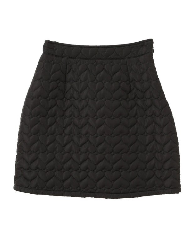 Green Parks ・ｓｗｉｎｇ　ｂｙ　ハートキルトミニスカート Black