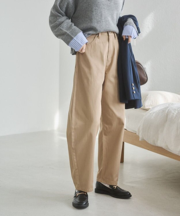 WEGO 【ANGIE VINTAGE/SMLサイズ展開】カーブチノパンツ ベージュ