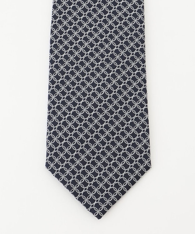 KASHIYAMA KASHIYAMAオリジナル【JAPAN MADE】サークルネクタイ ネイビー