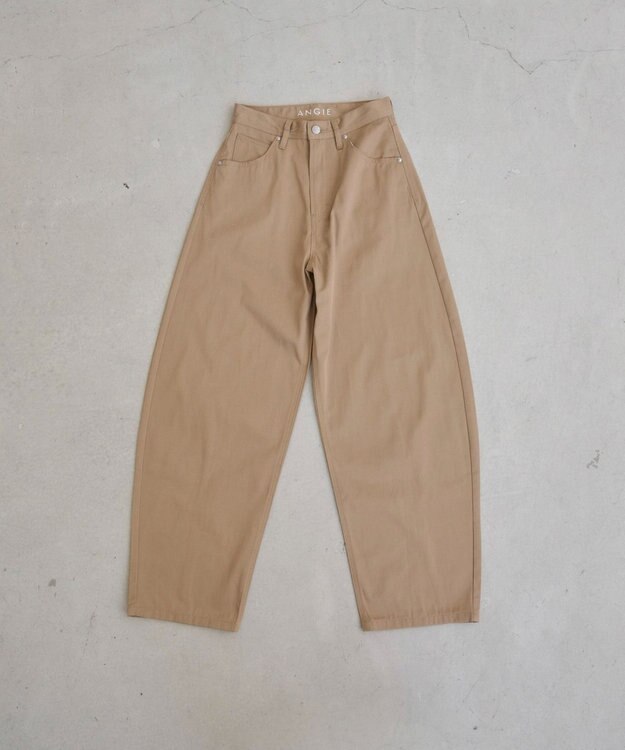 WEGO 【ANGIE VINTAGE/SMLサイズ展開】カーブチノパンツ ベージュ