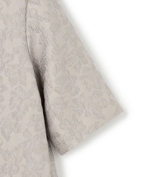 23区 【APPLAUDIR】フラワージャカード ドレス ライトグレー系