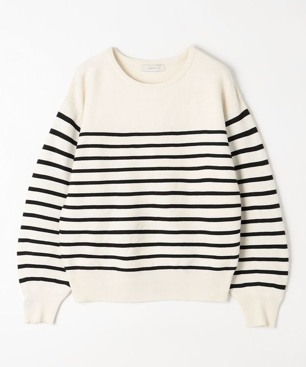 ANY 【洗濯機可能/8色展開】ハッピーカラーニット オフベース×ブラックライン