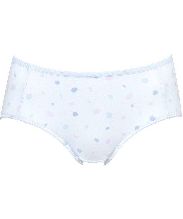 Wing ジュニア ショーツ Wing Teen おしりにくいこみにくい ズレ上がりにくい(裾) 綿混素材(身生地部) 【non!PKパンツ】 はきこみ丈あさめ RJ3305 ウイング／ワコール サックス