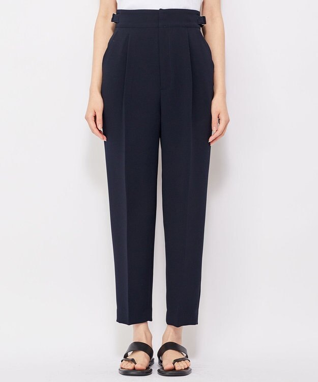 uncrave ウォッシャブル ダブルクロス パンツ ネイビー