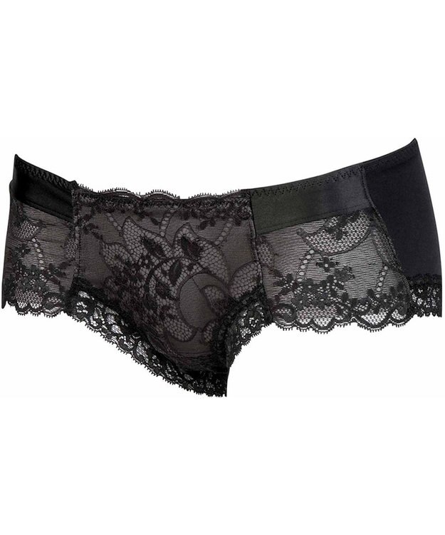 WACOAL ボーイレングス ショーツ BXC408とペア はきこみ丈あさめ レディース PXC608 /ワコール ブラック