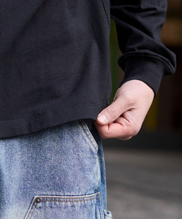 WEGO グラフィックBIG　T（長袖） ブラック