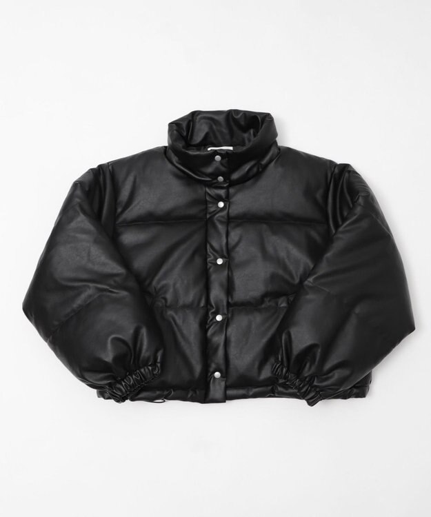 WEGO 【25秋冬新作】PUスタンドパファーブルゾン ブラック