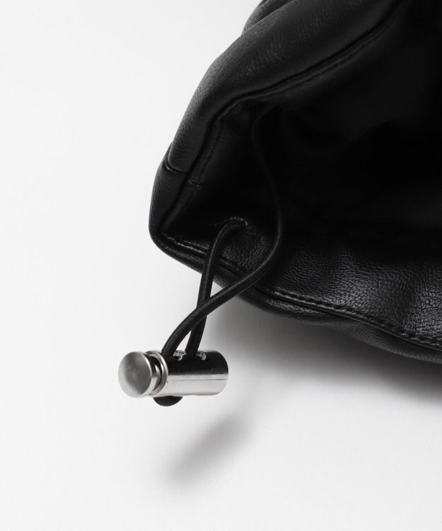 WEGO 【25秋冬新作】PUスタンドパファーブルゾン ブラック