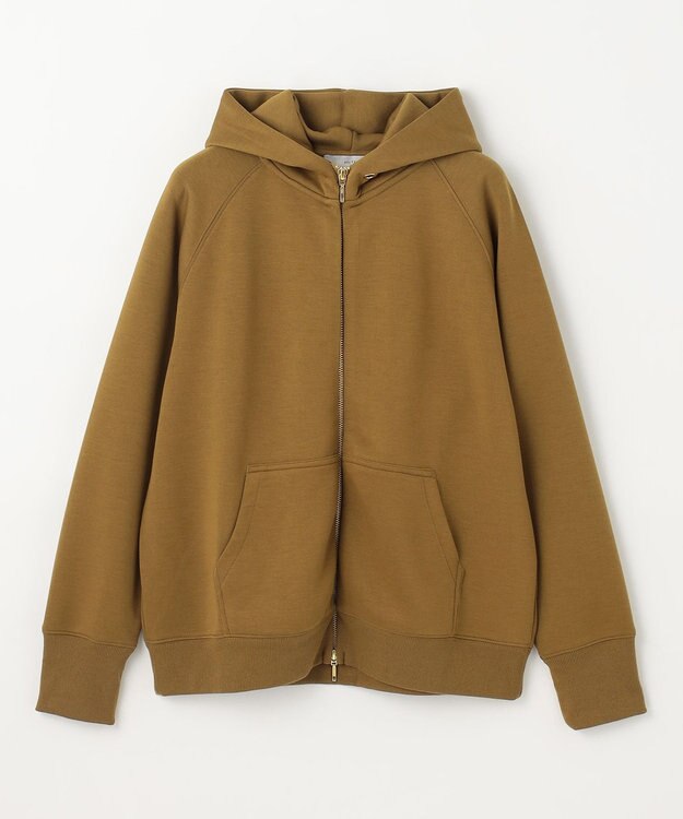 ANY ダブルジップパーカー キャメル