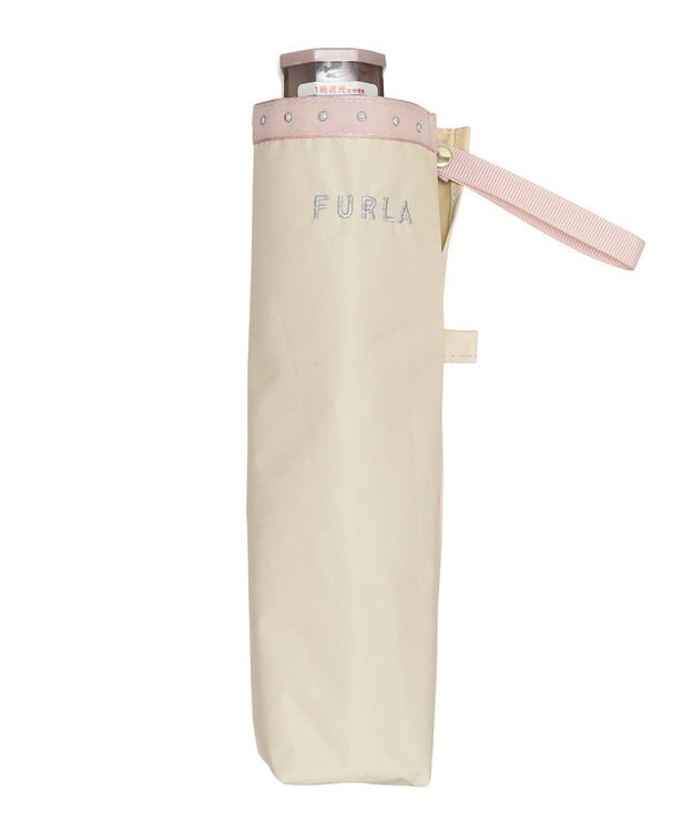 MOONBAT 【フルラ （FURLA）】晴雨兼用折りたたみ日傘　スタッズ ベージュ