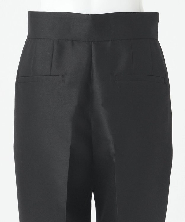 23区 【エステータ】ウールシルクツイル パンツ ブラック系