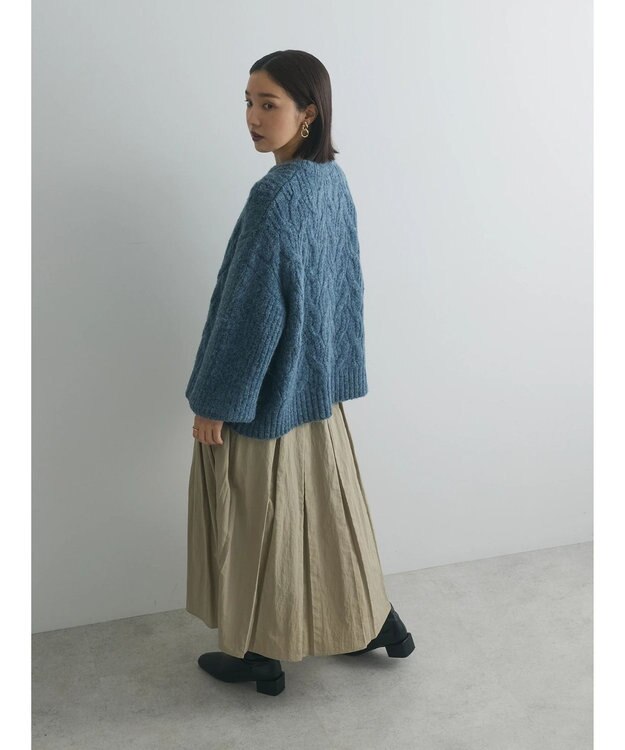 Green Parks armonia. ケーブルニットプルオーバー Blue