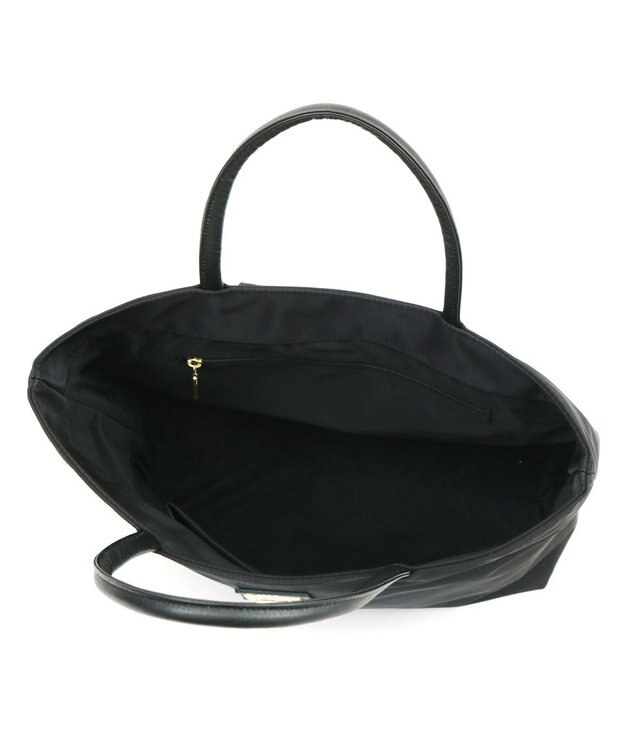 UNBILLION VERYコラボ　ペルケ perche / 牛革フラップナイロントートバッグ ブラック