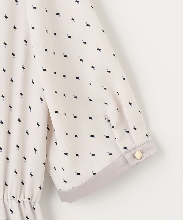 ANY SIS 【洗える】2WAYネック ワンピース アイボリーベース