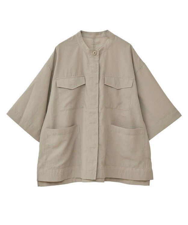 Green Parks ミリタリーシャツジャケット Beige