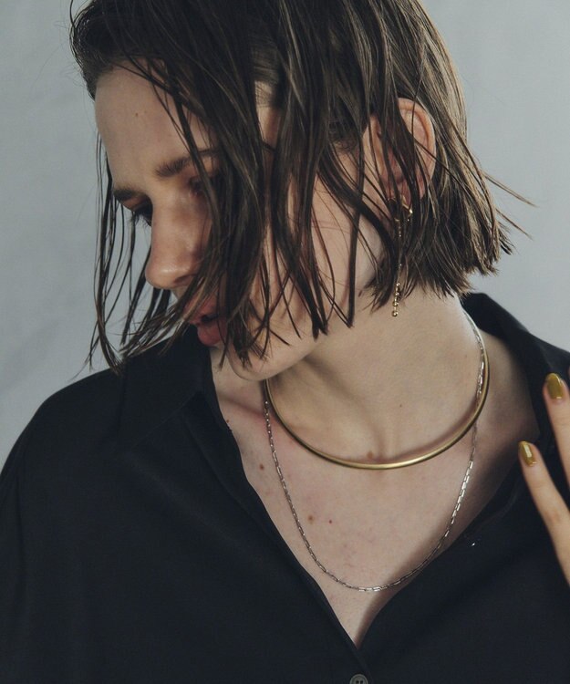 YECCA VECCA 2連メタルチョーカー Mix