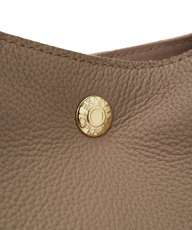 TOPKAPI 【TREASURE TOPKAPI】ソフトシュリンク テープハンドル A4 トート バッグ グレージュ