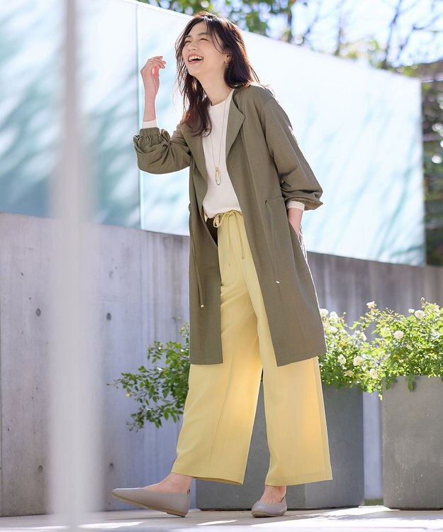 ANY 【洗濯機可/UVケア/接触冷感】ドロストピケカーディガン カーキ