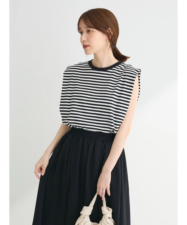 Green Parks ・ＳＵＧＡＲＳＰＯＯＮ【ＣＯＯＬ】タックノースリーブＴＥＥ Border